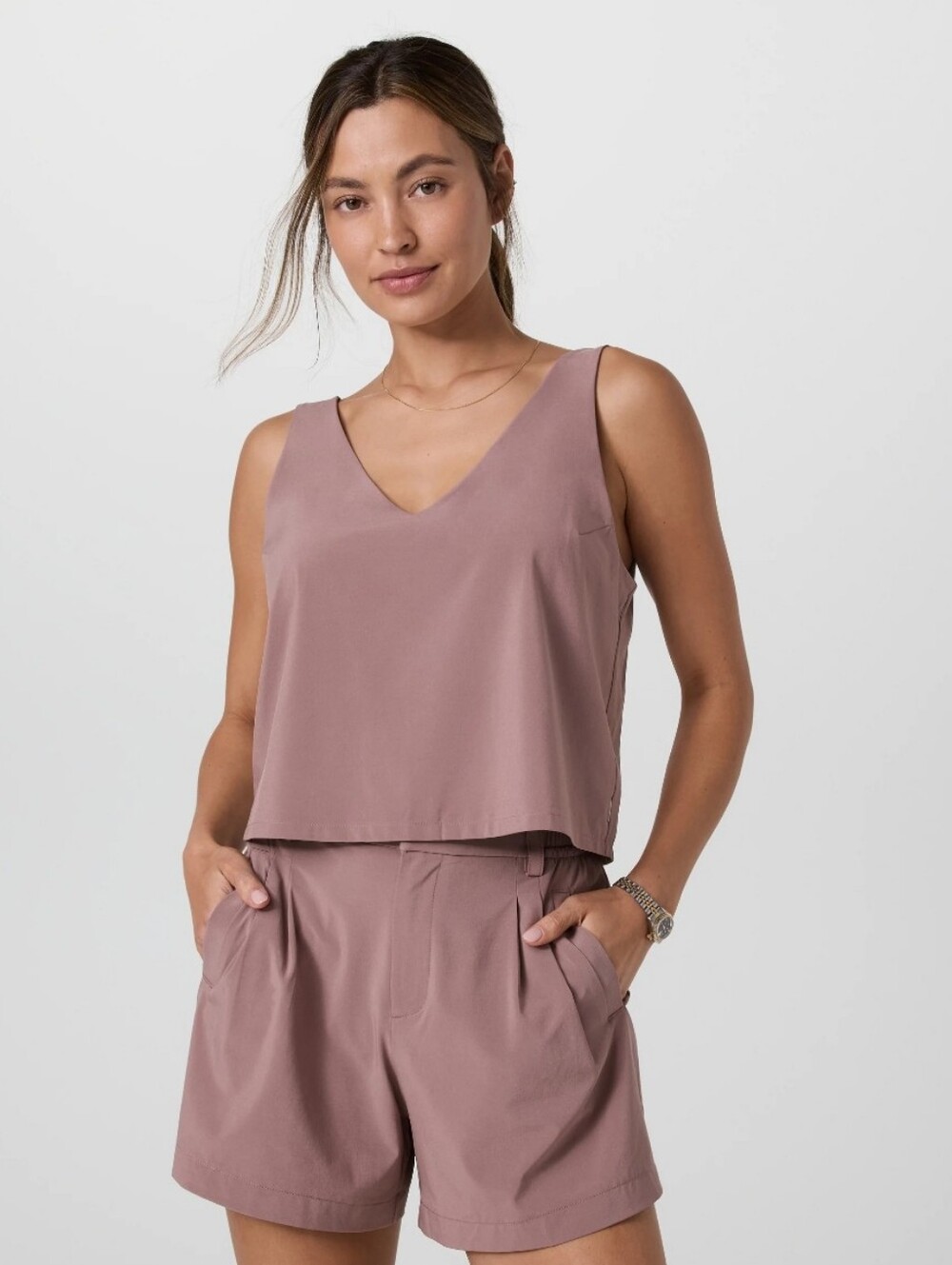 Vuori Womens Villa Cropped Tank Sz M (#21)